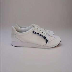 Tory Burch Women Golf Ruffle Trainer White Size 9.5 Sneakers
